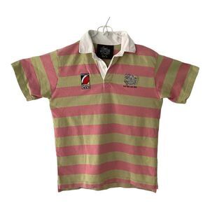 Stanley‎ Rugby Sport Hong Kong 2006 Pink & Green Stripes Size 10